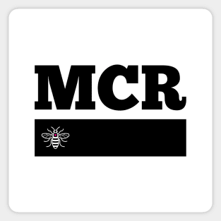 Black Love MCR Manchester Worker Bee Retro Sticker